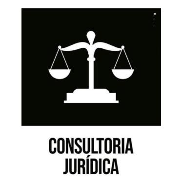 Imagem de Kit 5 Placas Consultória Jurídica Desenho - Sinalizo