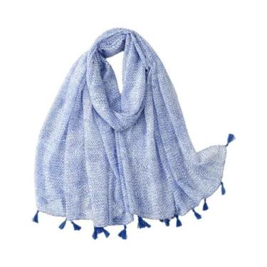 Imagem de Cachecol Aztec Paisley Floral Com Franjas, Viscose, Pashmina, Hijab 18