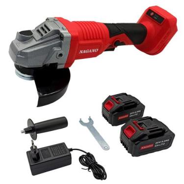 Imagem de Esmerilhadeira Lixadeira Angular com 2 Baterias 20v 4.0ah 125mm Bivolt