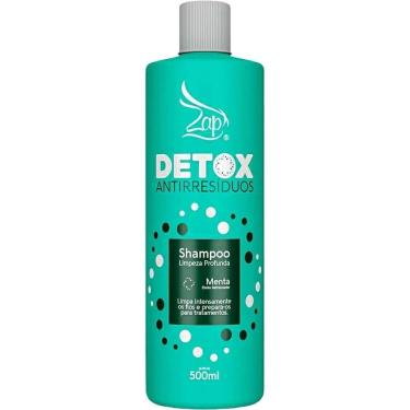 Imagem de Zap Detox Menta - Shampoo Antirresíduos Refrescante Limpeza Profunda 500ml