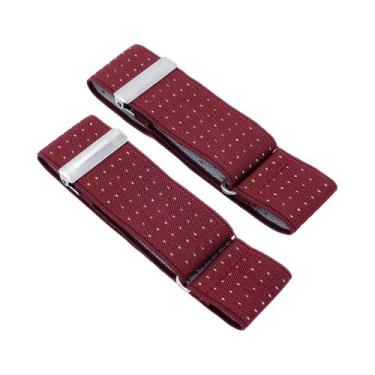 Imagem de Braçadeira Elástica Ajustável Antiderrapante Para Mangas De Camisa - o