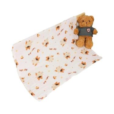 Imagem de Toalha De Banho De Algodão Para Bebês (Meninos E Meninas) Com 4 Camada