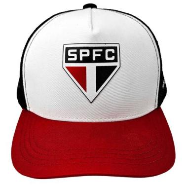 Imagem de Bone Sao Paulo Trucker Infantil Licenciado Original Conforto - São Pau