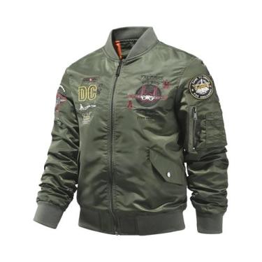 Imagem de Jaqueta De Piloto MA1 Masculina Reforçada Para Primavera E Outono, Aju