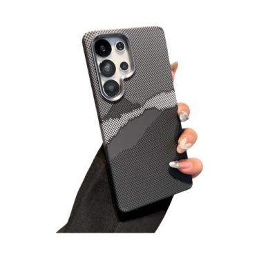 Imagem de Capa Magnética Magsafe De Plástico Com Textura De Fibra De Carbono E A