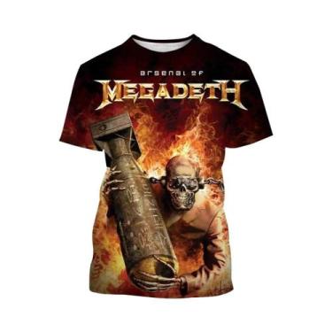Imagem de Camiseta Retro Para Fãs De Thrash Metal, Tour Megadeth, Padrão Oficial