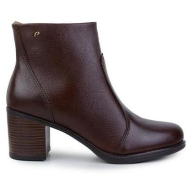 Imagem de Bota Feminina Pegada Couro Marrom Pinhão - 280406-02-Feminino