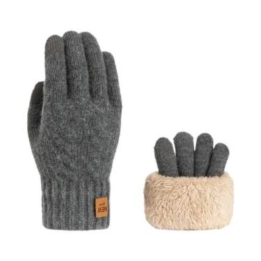 Imagem de Luvas De Malha Com Tela Sensível Ao Toque Para Mulheres E Homens, Inve