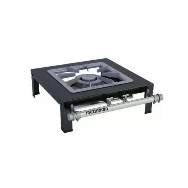 Imagem de Fogão Industrial 1 Bocas Dupla 40X40 Luxo Metalmaq