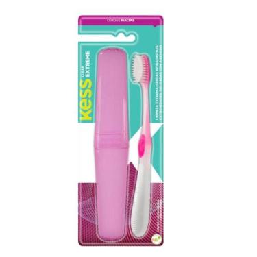 Imagem de Escova Dental Clear Extreme Kess Belliz Rosa Cod.2018 - BELLIZ COMPANY