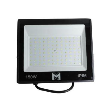 Imagem de Kit 10 Refletores LED 150W Branco Frio Bivolt IP66 Slim Maxxy LED - Ma