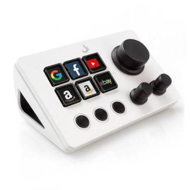 Imagem de Mesa Controladora Rise Mode Streaming Vision 01 Sound, 6 Teclas LCD, 3 Botões, USB-RM-MCS-01-W-Unissex