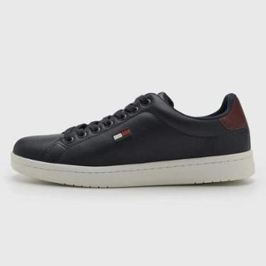 Imagem de Tênis Tommy Hilfiger Flag Low Cut Lace-Up Masculino-Masculino