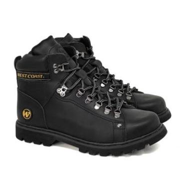 Imagem de Bota Casual Masculina West Coast WC 08 Couro Nobuck Conforto Cadarço Cano Médio 311001-...