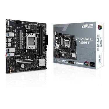 Imagem de Placa-Mãe ASUS PRIME A620M-E, AMD AM5, A620, mATX, DDR5, Preto - 90MB1