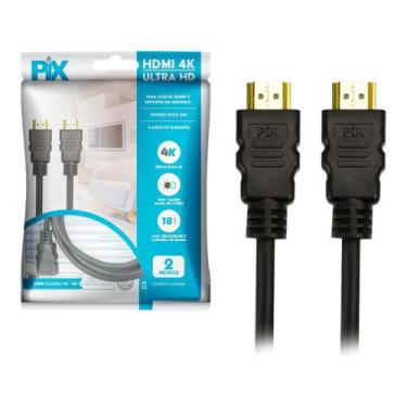 Imagem de Cabo HDMI PIX 2m 2.0 4K 19 Pinos 018-2222