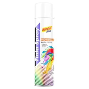 Imagem de Tinta Spray 400ML - Mundial Prime Branco Semi Brilho - 1 Peças (Genéri