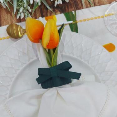 Imagem de Porta Guardanapo Tulipa - Decor Madame Blue, Amarelo