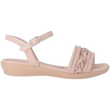 Imagem de Sandalia Piccadilly Anabela Anatomica Feminino, Rose, 38