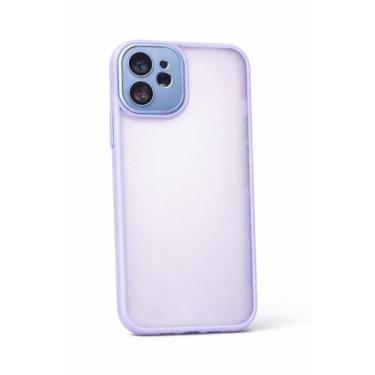 Imagem de Capa Capinha Acrílica Câmera fechada Compatível para Iphone 12 e 12 Pr