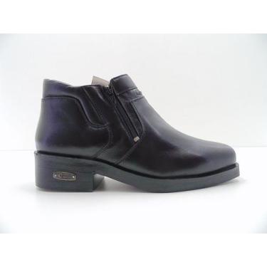 Imagem de Bota Capelli Boots Em Couro Zíper Cano Médio 880, Preto, 38