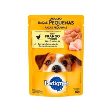 Imagem de Ração Úmida Pedigree Adulto Raça Pequena Frango ao Molho 100g, Frango 