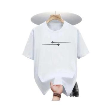 Imagem de Camisetas Masculinas De Algodão, Casuais, De Verão, Com Estampa Fashio