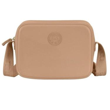 Imagem de Bolsa Moleca Transversal Colors 50007 Quadrada Média em PVC, Bege