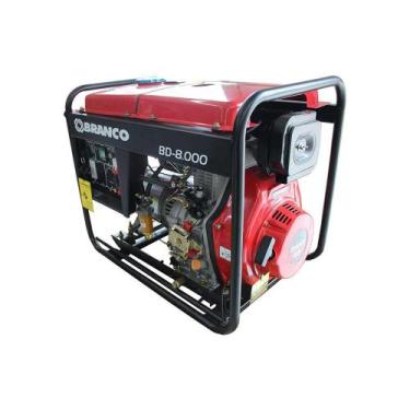 Imagem de Gerador de Energia a Diesel 6500 W 6,5 KVA Branco BD-8000E