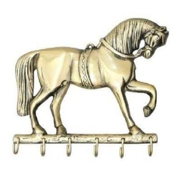 Imagem de Porta Chaves Cavalo Majestoso 6 Pinos Em Bronze Organização - Wilmil