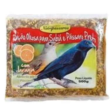 Imagem de Ração Oleosa para Sabiá e Pássaro Preto Nutripássaros com Laranja 500 