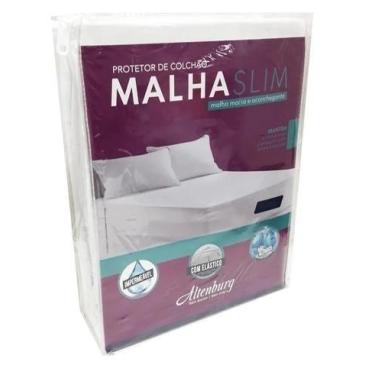Imagem de Protetor de Colchão Altenburg Malha Slim Branco Solteiro