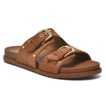 Imagem de Tamanco Via Marte 174-020 Feminino, Camel, 35