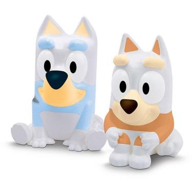 Imagem de Kit de Pintura Infantil Bluey e Bingo com Bonecos Laváveis e Tintas Atóxicas Coloridas Elka