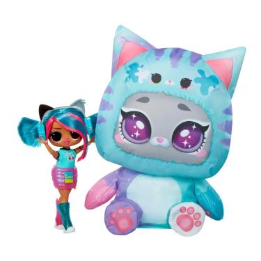 Imagem de Boneca L.O.L Tweens Costume Surprise Emma Emo com Fantasia de Gatinho Inflável Roxa