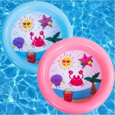 Imagem de Piscina Infantil para Praia Piscina de Bebê Vinil Resistente 21 Litros