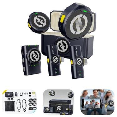 Imagem de Microfone Hollyland Lark M2 Combo Duo Para 2 Pessoas Duplo, Preto