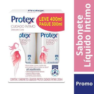 Imagem de Kit Sabonete Líquido Íntimo Protex Delicate - 2 Unidades 200ml