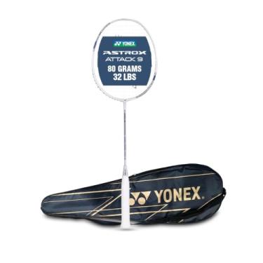 Imagem de Yonex Raquete de badminton Astrox Attack 9 branco pérola G4 4U (80GMS-14,5 kg) (feito na Índia)