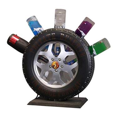 Imagem de Pkfinrd Prateleiras de vinho de ferro forjado vintage criativas para decoração de bar, restaurante