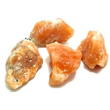 Imagem de Pingente Calcita Laranja Bruta Energizante Purificadora Segurança e Alegria para o seu dia dia Cor: Laranja