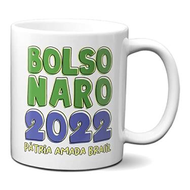 Imagem de Caneca Presidente Bolsonaro 2022 Pátria Amada Brasil (Branca)
