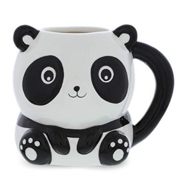 Imagem de MUGNIV Caneca de novidade do urso panda: canecas de café fofas de cerâmica e xícara de chá, caneca legal para presentes dos amantes de café, canecas infantis para chocolate quente, urso panda abraço decoração copos de cozinha - 500 ml
