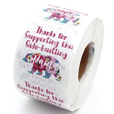 Imagem de Littlefa 3,8 cm Thanks for Supporting This Side Husting Mama Adesivos, Adesivos de agradecimento, Adesivos de padarias, Adesivos de pequenas empresas, Adesivos de envelopes, Embalagem de sacos de pres