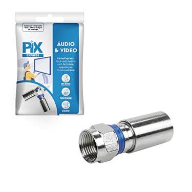 Imagem de Conector F Compressao RG-59 - a Prova de Agua - Kit Com 2 Pcs