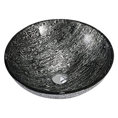 Imagem de Cuba artística de vidro temperado com 12mm La Luna, Arell, 420x145mm, ARE-CV11