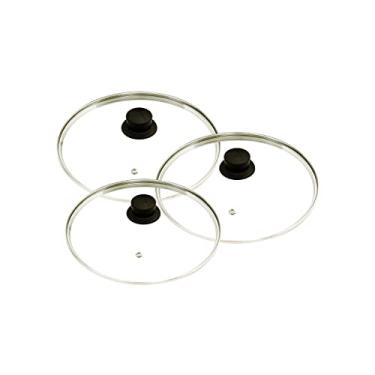 Imagem de Jogo 3 Tampas De Vidro Avulsas Para Panelas: 28 Cm