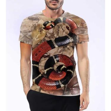 Imagem de Camiseta Camisa Cobra Coral Verdadeira Serpente Venenosa 2 - Estilo Kr