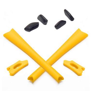 Imagem de Mryok Kits de substituição de fones de ouvido para óculos de sol Oakley Flak Jacket/Flak Jacket XLJ/Flak Jacket Asian Fit - Amarelo