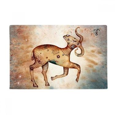 Imagem de DIYthinker Março, abril, Áries constelação do zodíaco, tapete antiderrapante para porta de banheiro